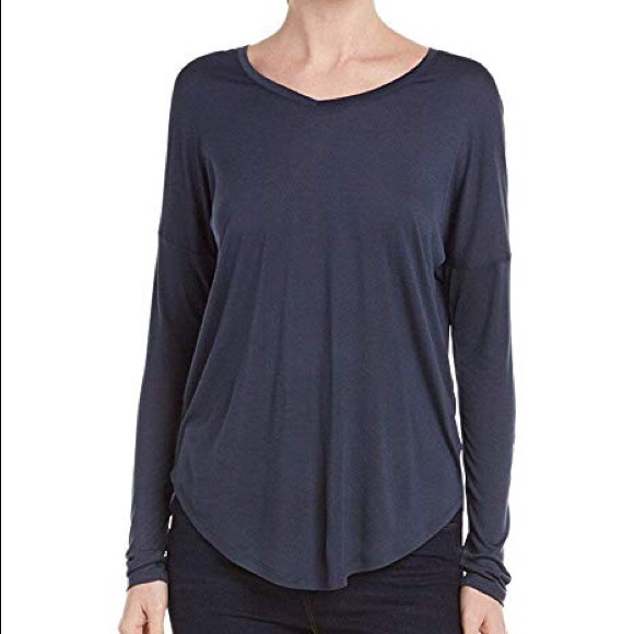 Halston Heritage Womens Long Sleeve Turtleneck Slim Tee